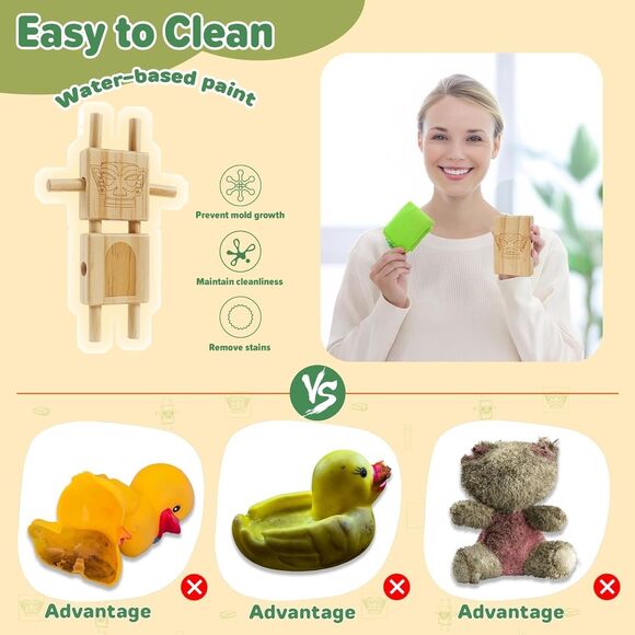 Wooden Blocks for Kids 44pcs STEM Montessori Blocks Loose Flexible Connections - Picture 9 of 15